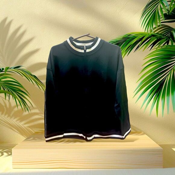 Lauren Ralph Lauren Sweatshirt full zip black 2X - Picture 1 of 9
